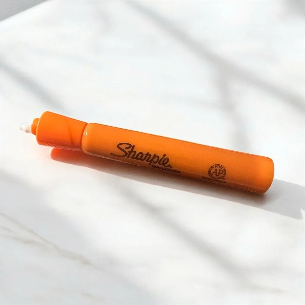 Sharpie Highlighter Chisel Tip Fluorescent Orange Dozen